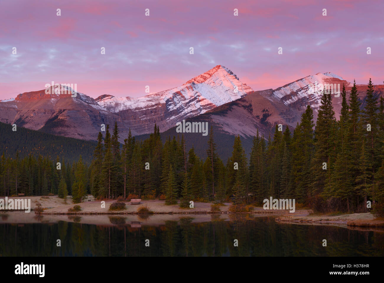 Sunrise in the Rockies Stock Photo - Alamy