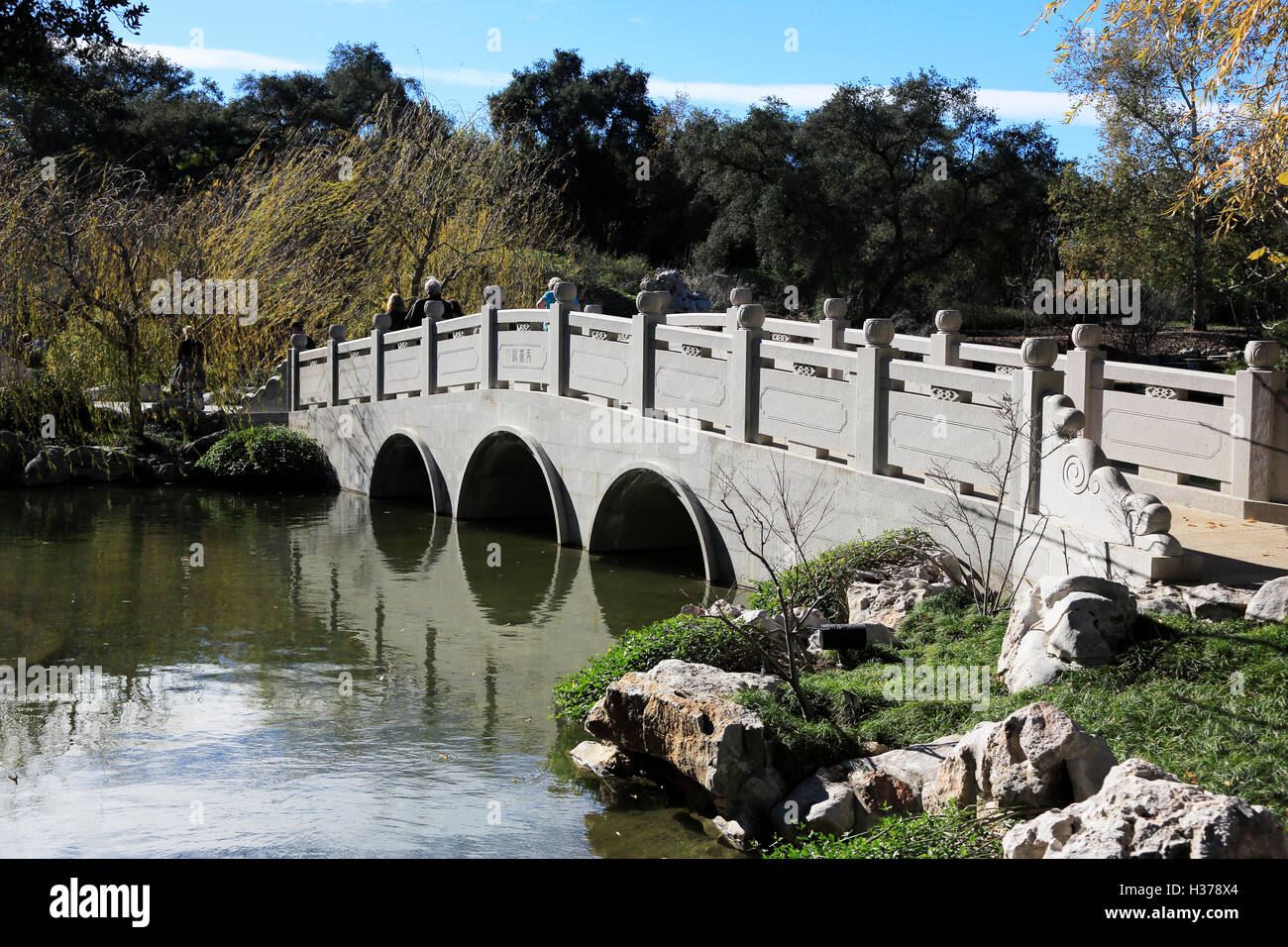 Jade Ribbon Bridge in the Garden of Flowing Fragrance at Huntington
