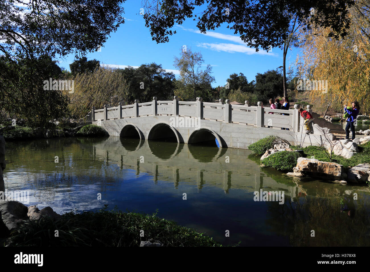 Jade Ribbon Bridge in the Garden of Flowing Fragrance at Huntington