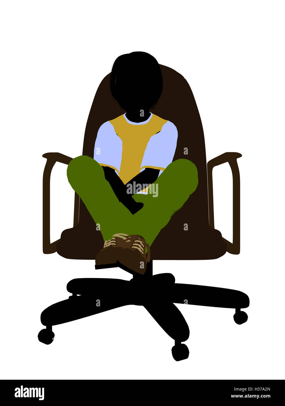 Teen boy sitting in chair hi-res stock photography and images - Alamy