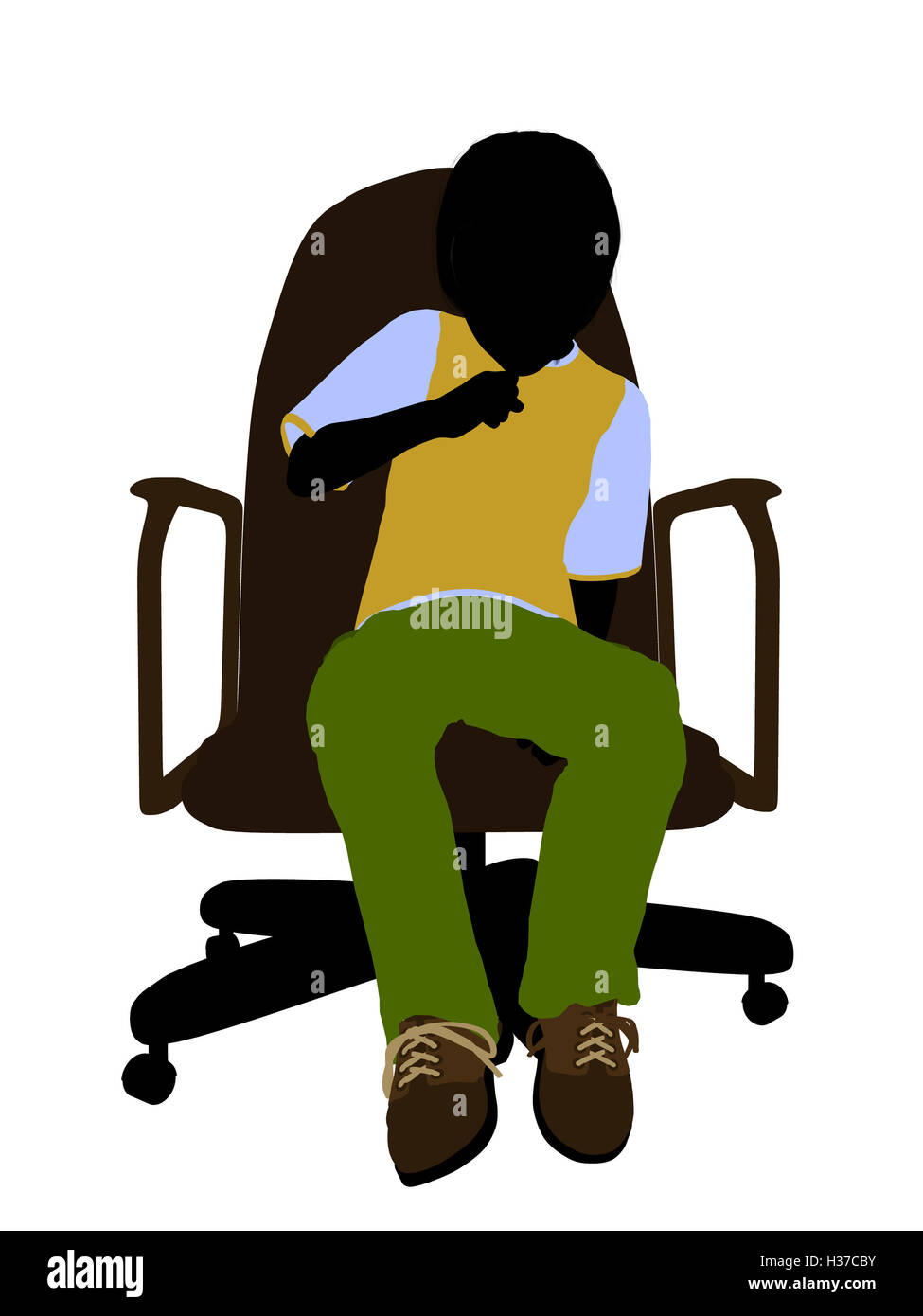 Teen boy sitting in chair hi-res stock photography and images - Alamy