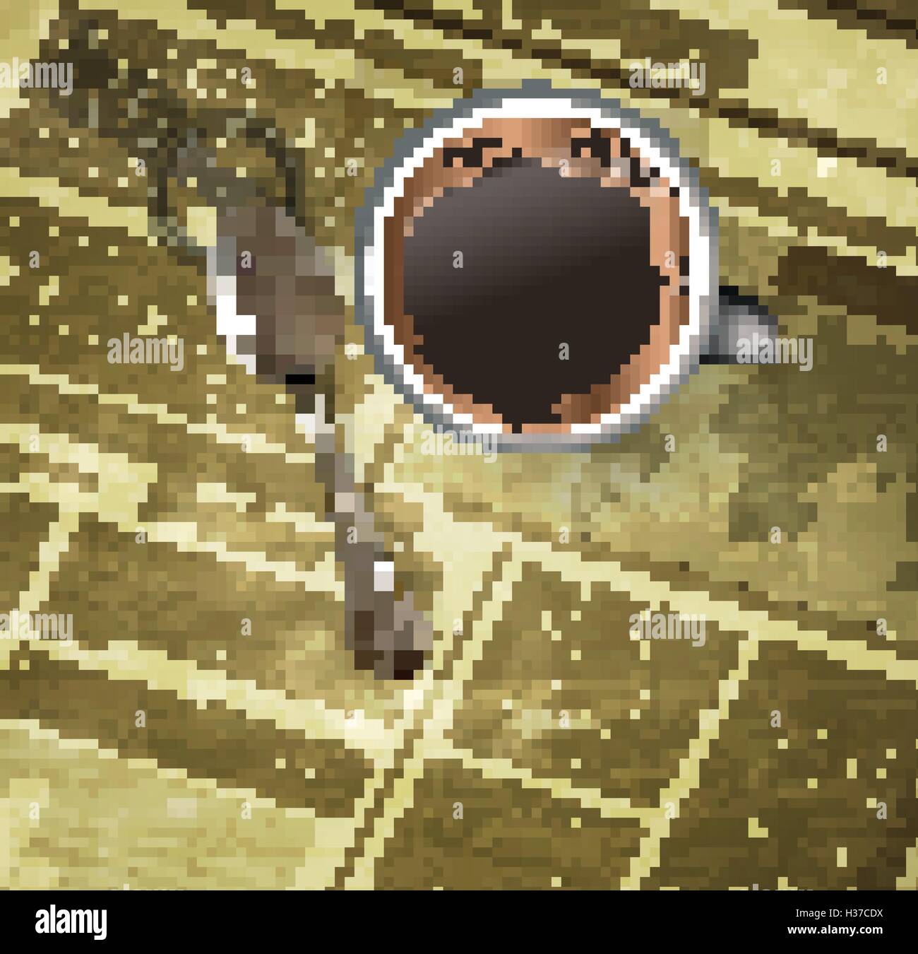 Cup of coffee with teaspoon Stock Vector Image & Art Alamy