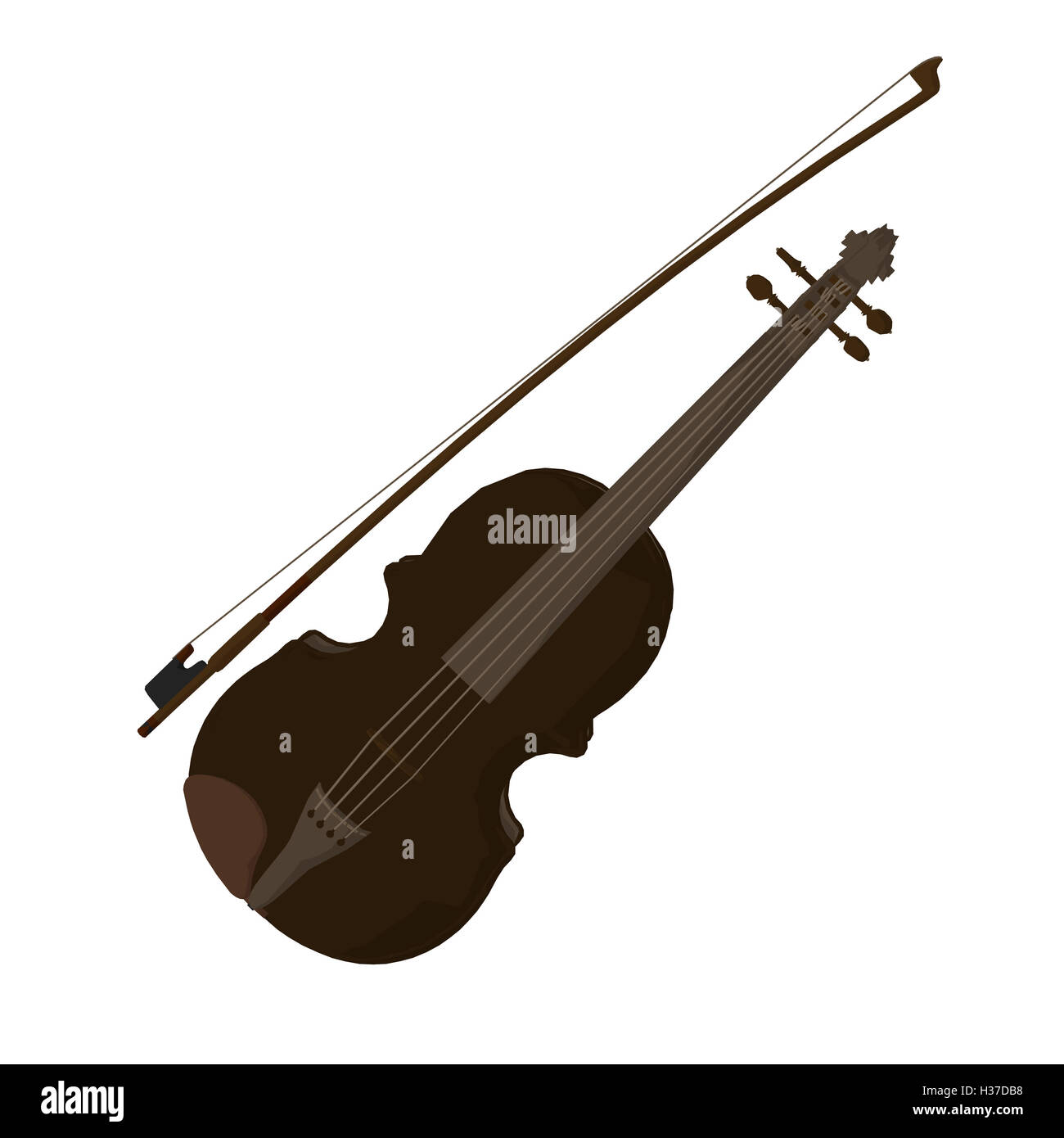 Violin Illustration Stock Photo