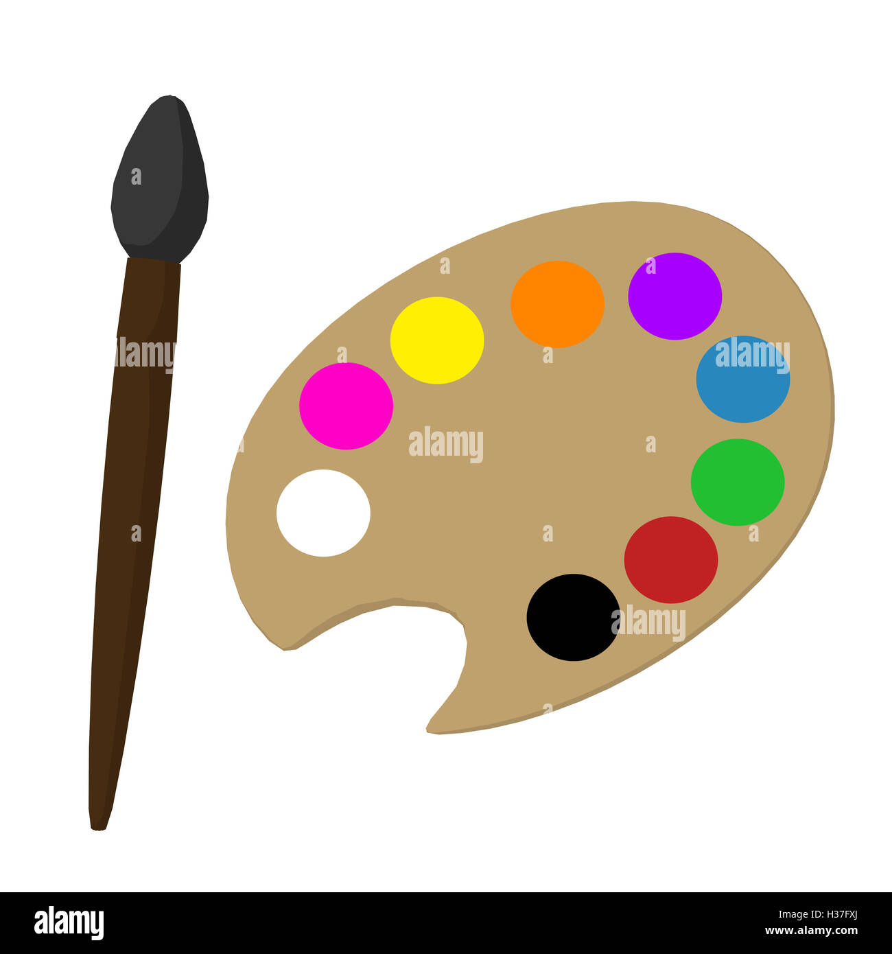 Art Palette Illustrations Stock Photo Alamy