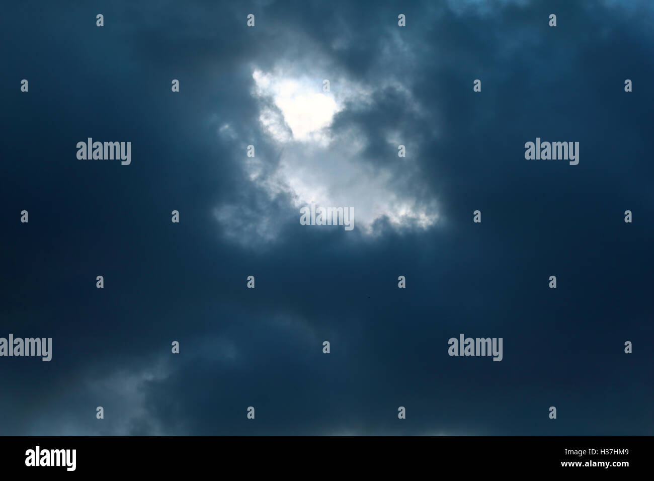 Dark blue sky with clouds Stock Photo Alamy