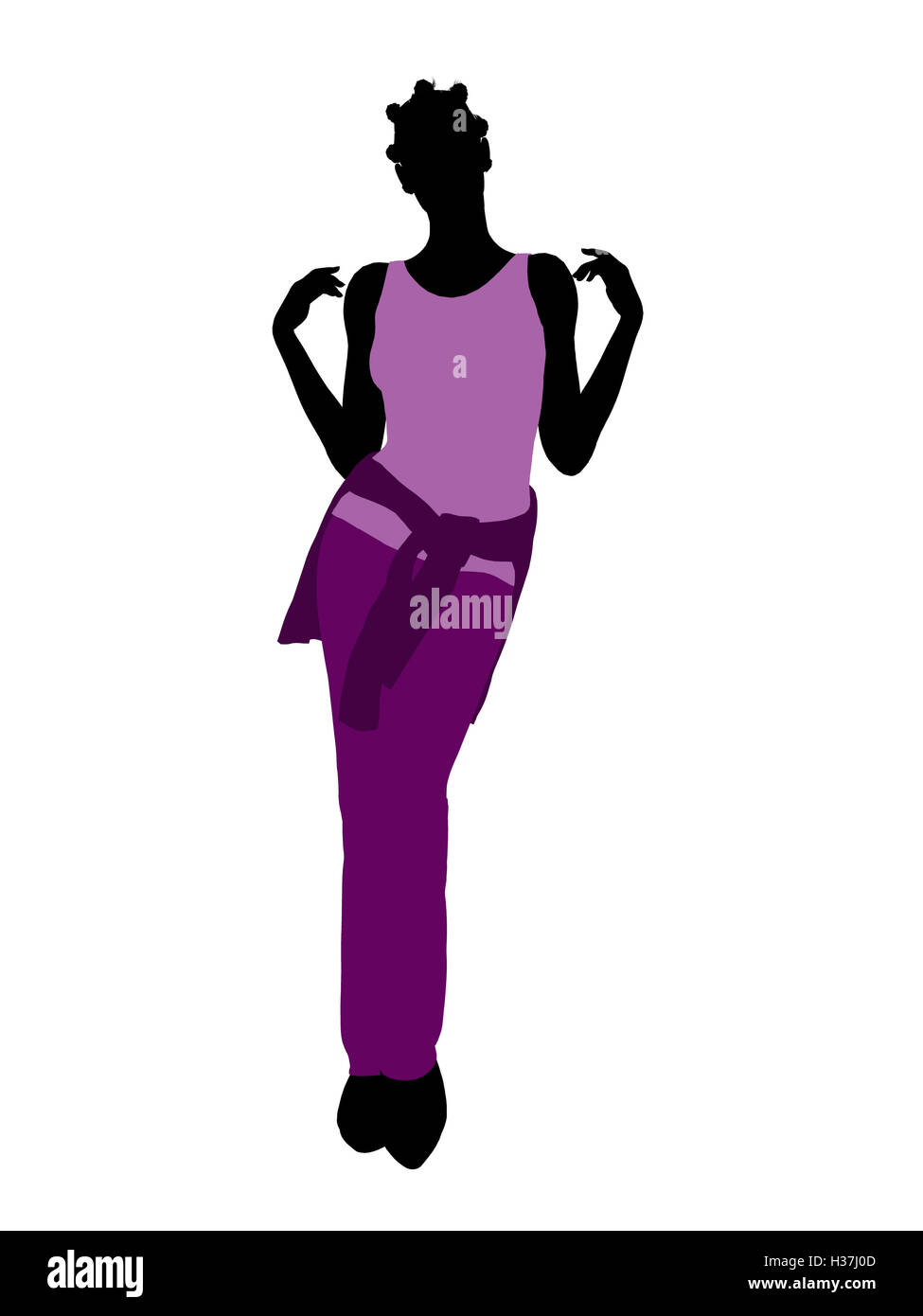 African american woman illustration silhouette hi-res stock photography ...