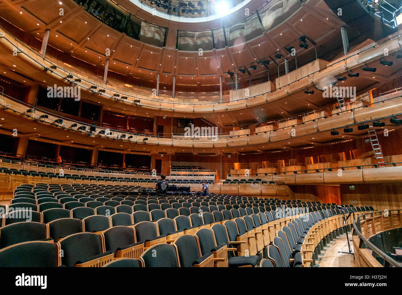 Inside the auditorium at Glyndebourne Festival Opera Stock Photo