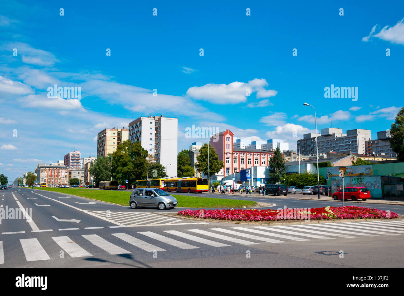 Kosciuszki avenue, Lodz, central Poland Stock Photo Alamy