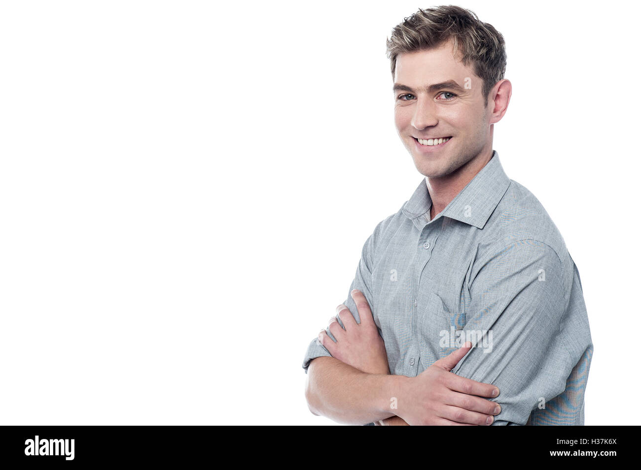 Handsome young guy arms hi-res stock photography and images - Alamy