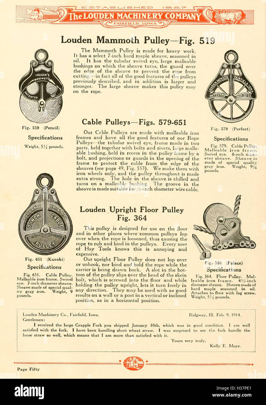This catalogue presents various types of agricultural equipment