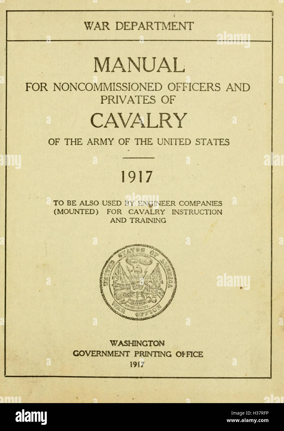This manual outlines the principles of cavalry instruction and training ...