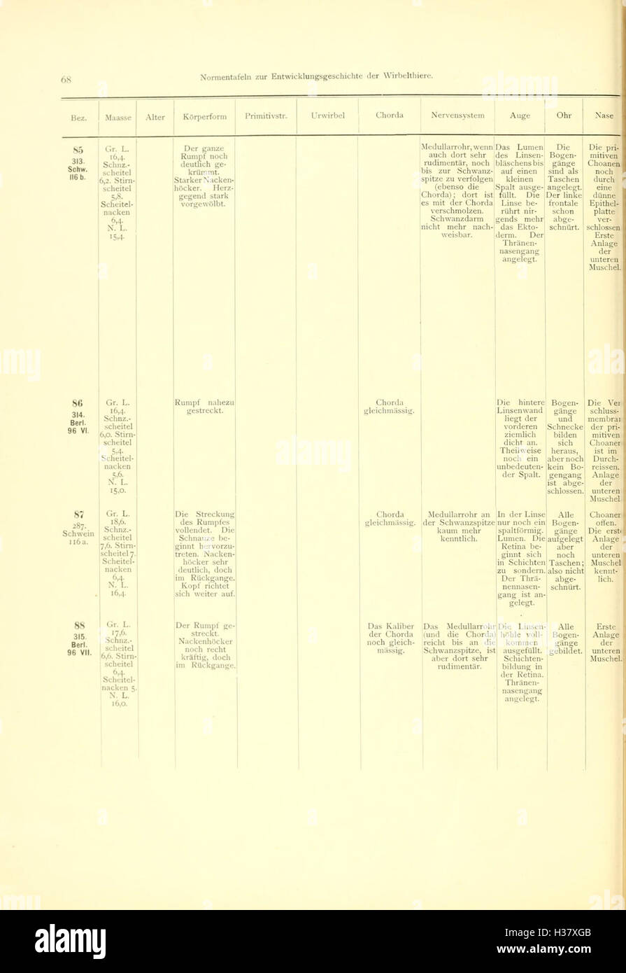 This German work explores the developmental history of vertebrates ...