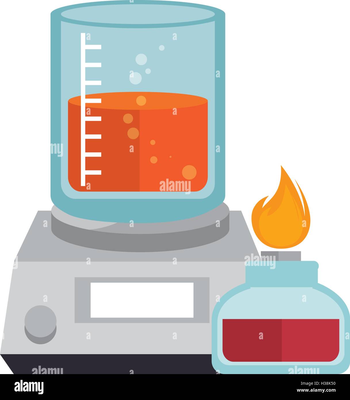 beaker chemical laboratory glass Stock Vector Image & Art - Alamy