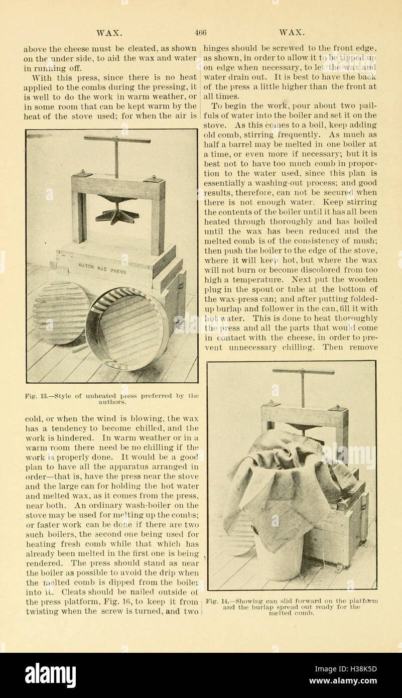The ABC and XYZ of bee culture (Page 466) BHL94 Stock Photo