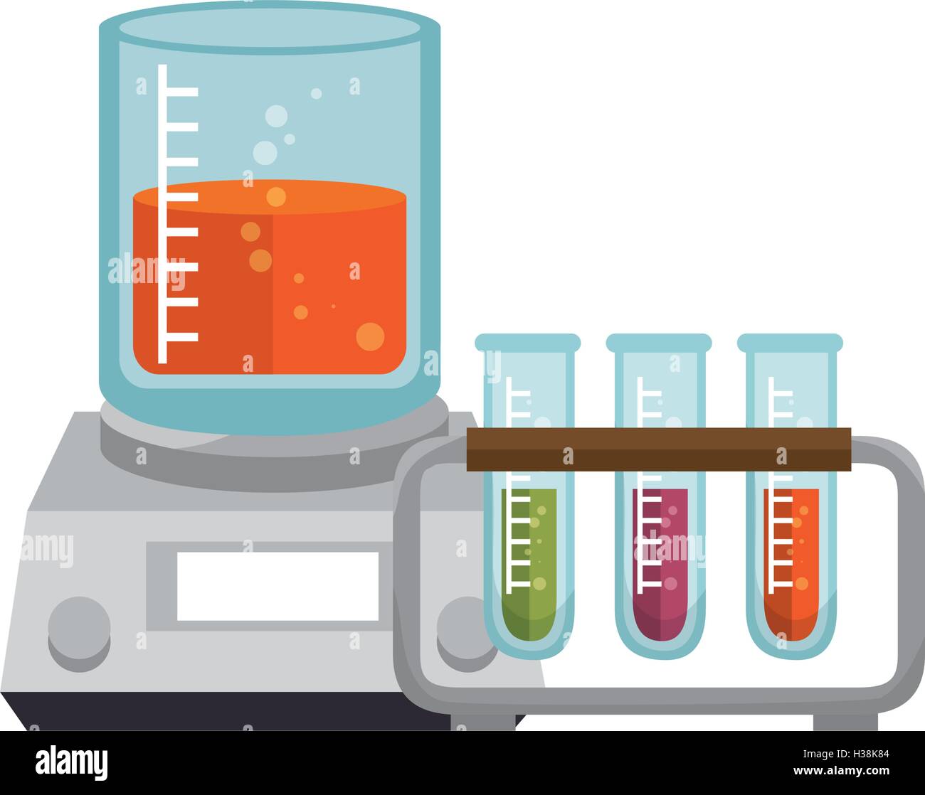 beaker chemical laboratory glass Stock Vector Image & Art - Alamy