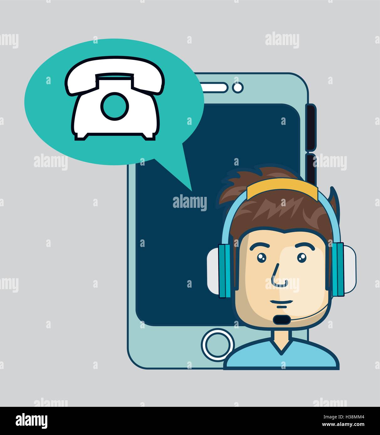 customer call center design Stock Vector Image & Art - Alamy