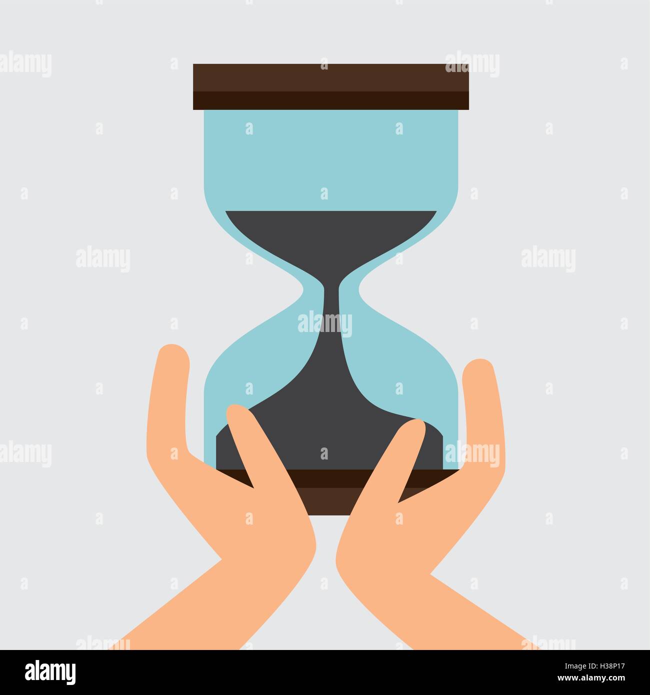 hands holdign a sandclock Stock Vector Image & Art - Alamy
