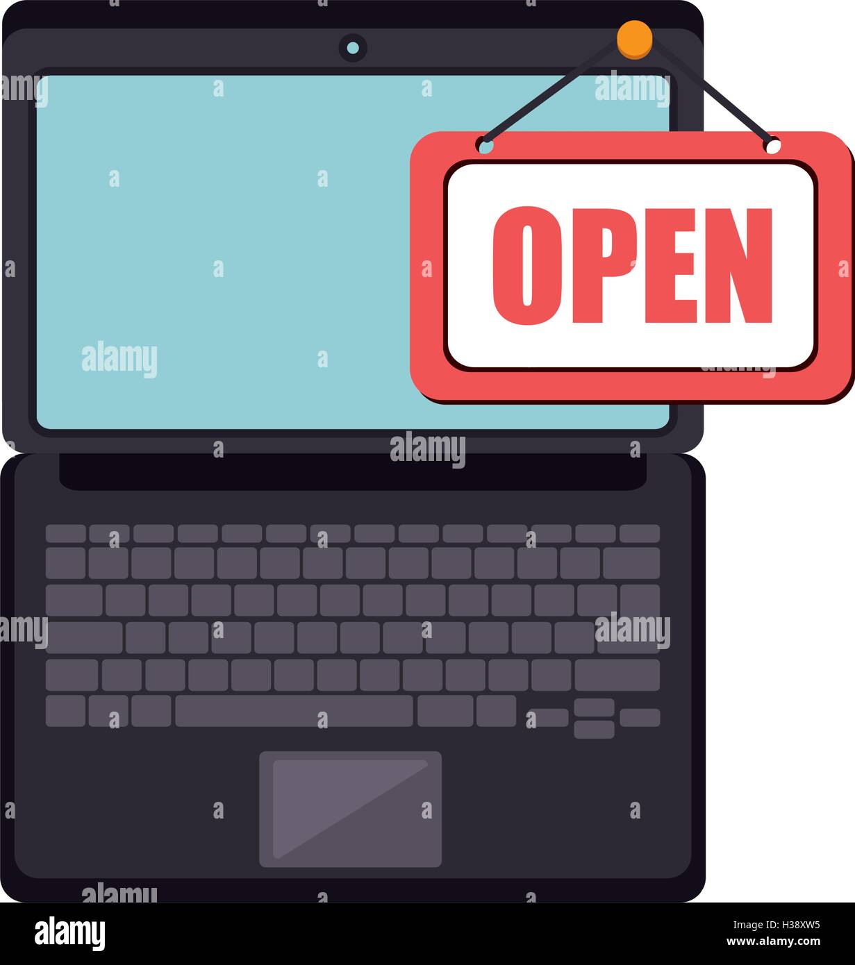 laptop computer device Stock Vector Image & Art - Alamy