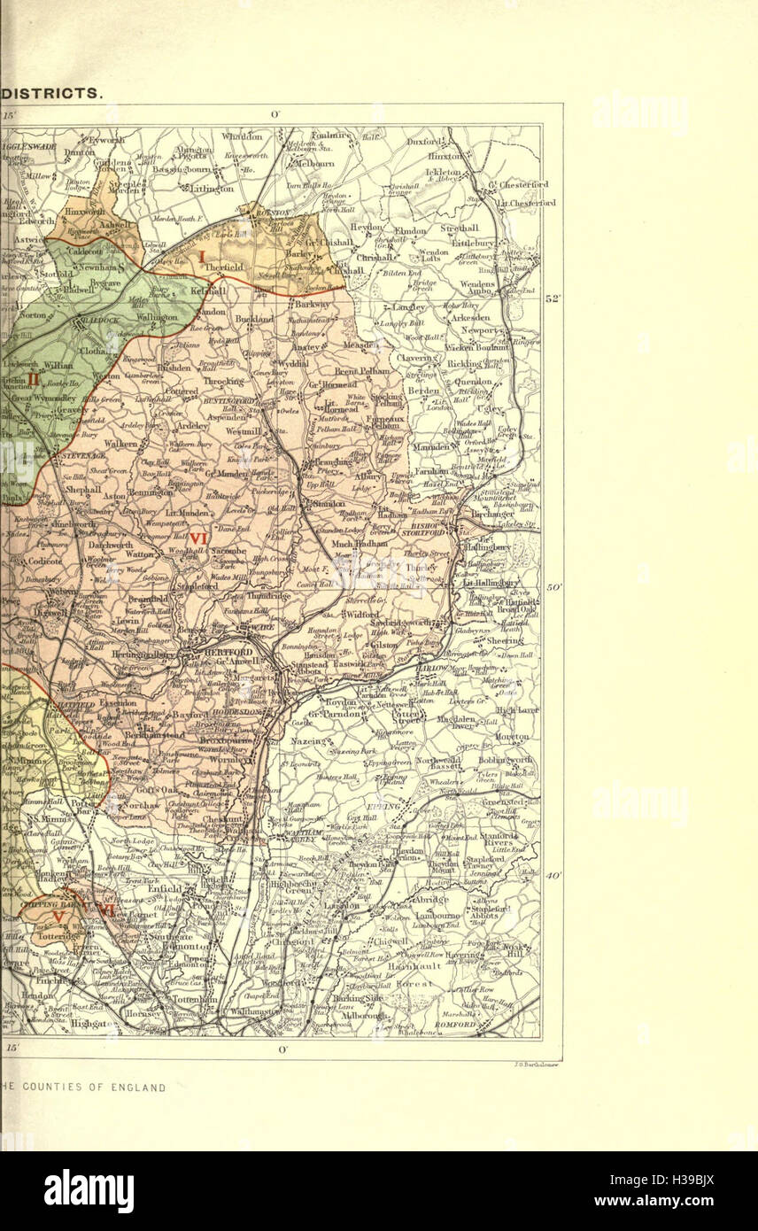 Map of hertford hires stock photography and images Alamy