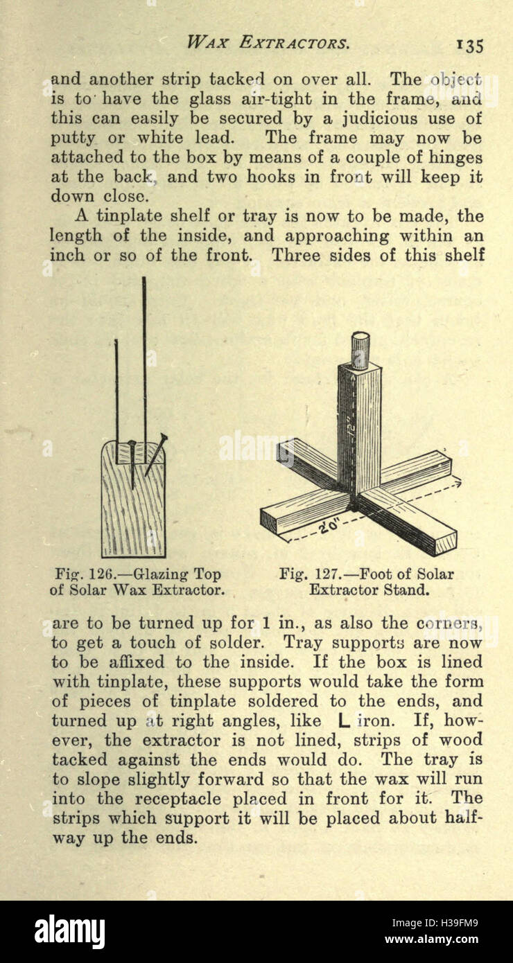 Beehives and bee keepers' appliances (Page 135) BHL182 Stock Photo