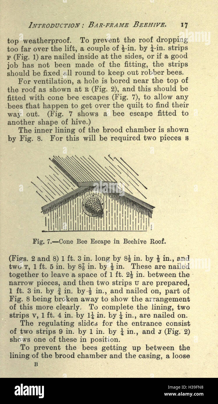 Beehives and bee keepers' appliances (Page 17) BHL182 Stock Photo