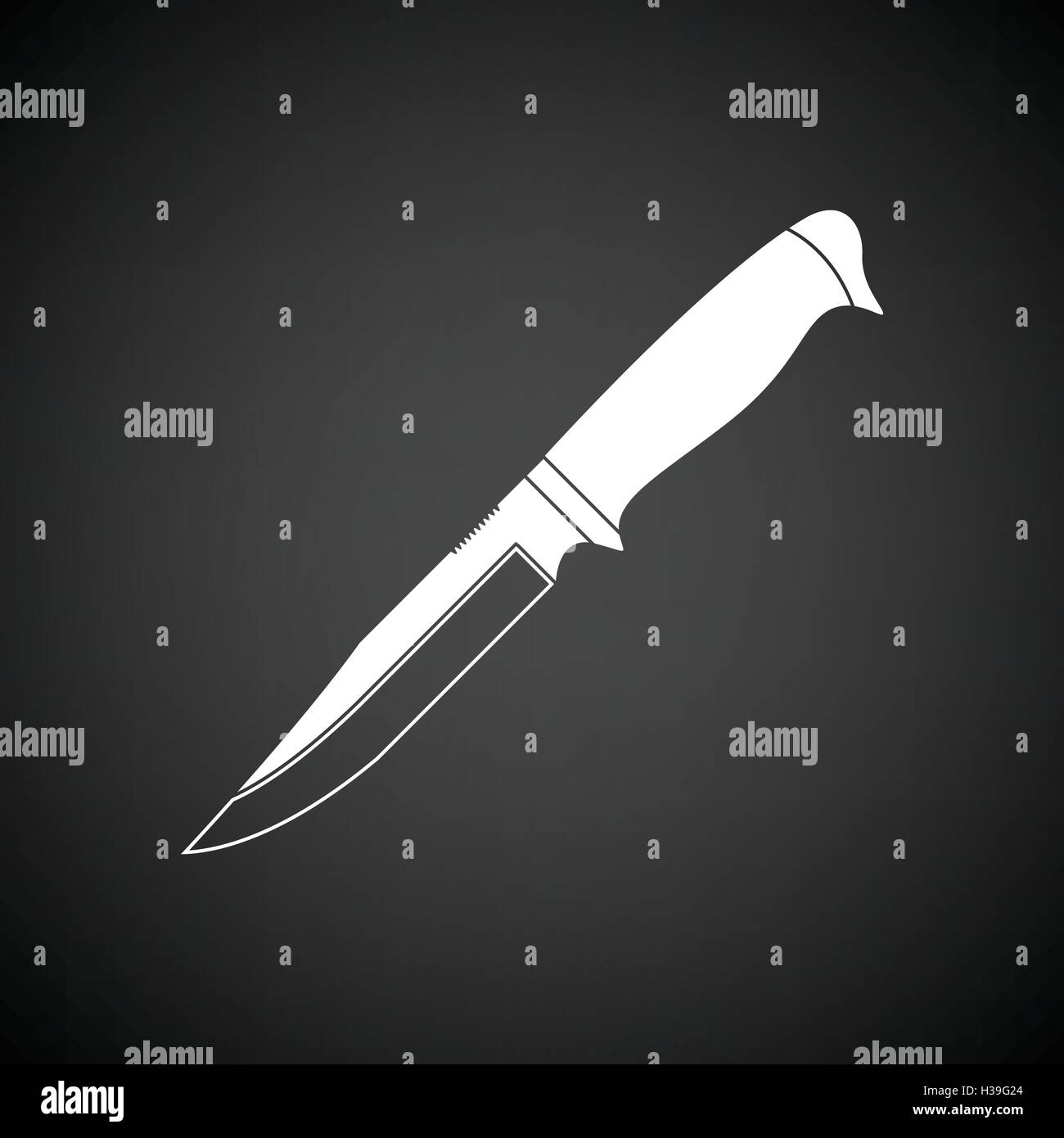 set military knife on gray background Stock Vector Image & Art - Alamy