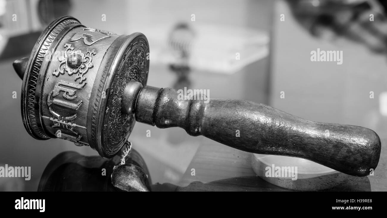 Buddhism wheel Black and White Stock Photos & Images Alamy