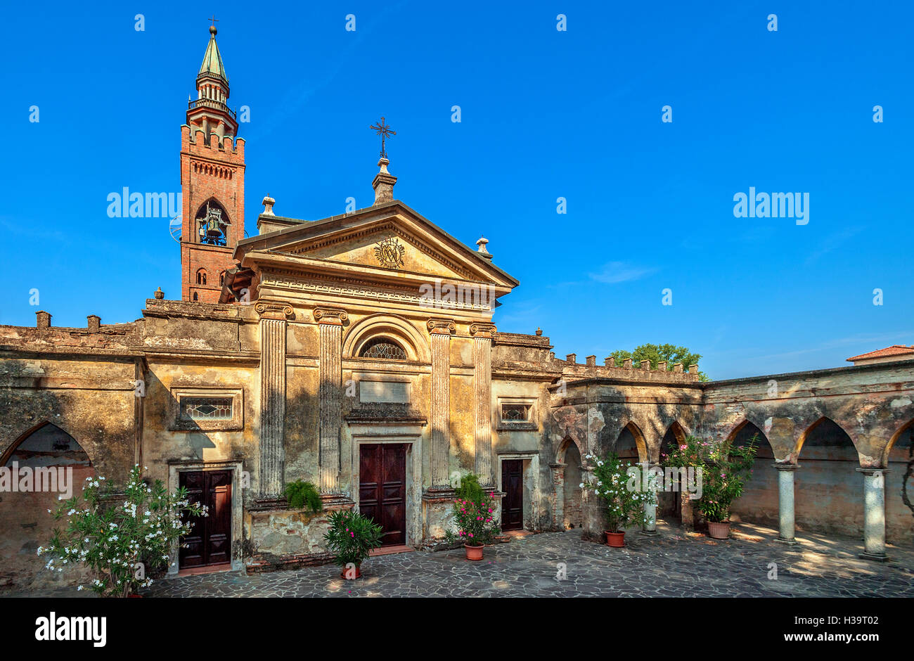 Italy Emilia Romagna Polesine Parmense - church Beata Vergine di Loreto Stock Photo