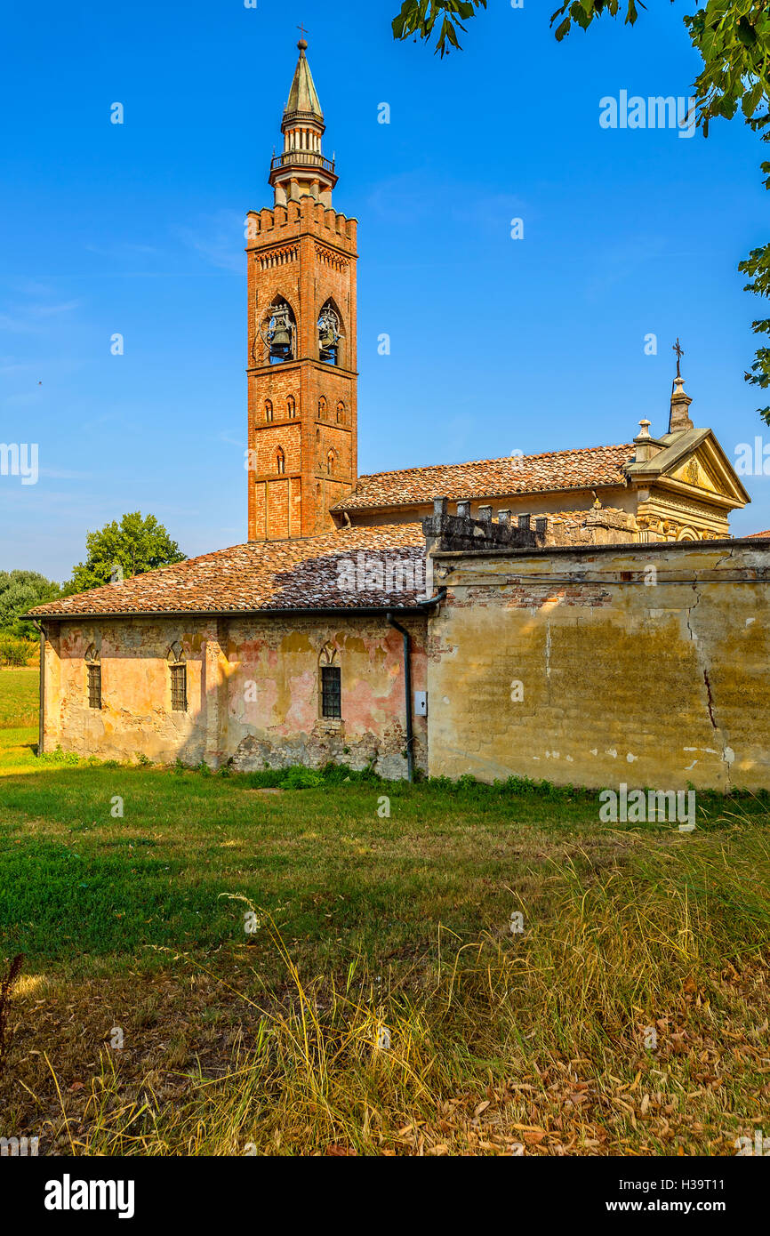 Italy Emilia Romagna Polesine Parmense - church Beata Vergine di Loreto Stock Photo