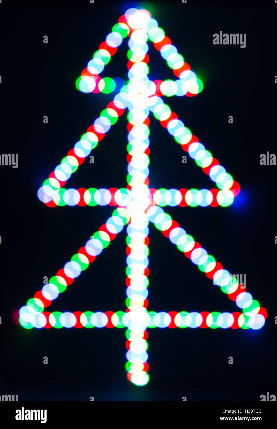 Christmas Garland as a fir tree Stock Photo Alamy