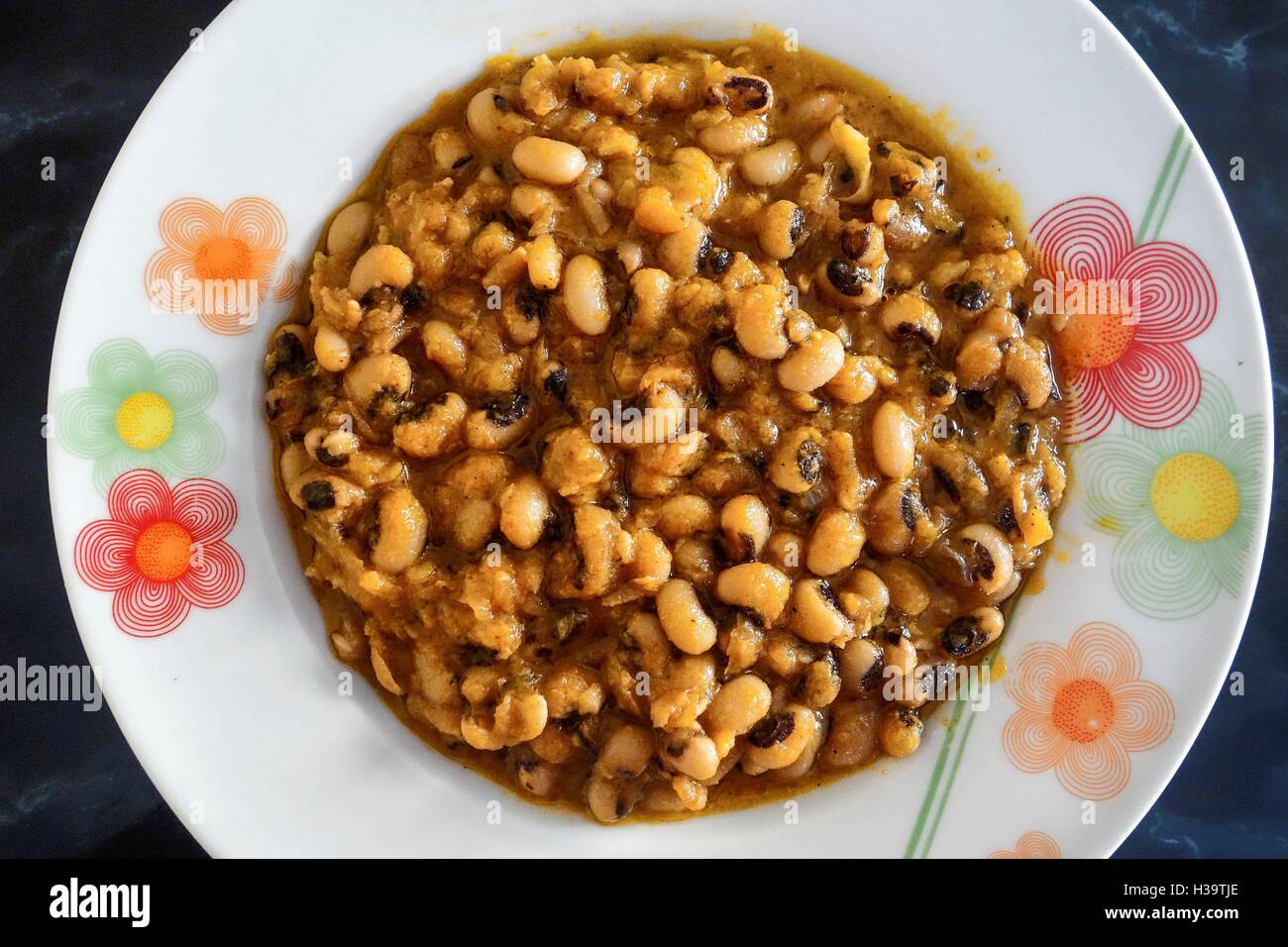 Freshly cooked blackeyed beans Stock Photo Alamy
