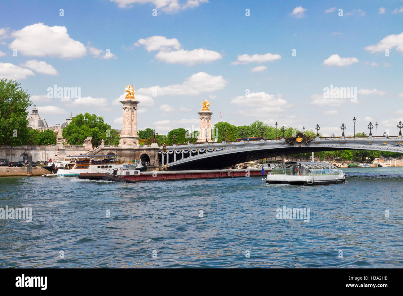 Bridge of Alexandre III in Paris, France Stock Photo