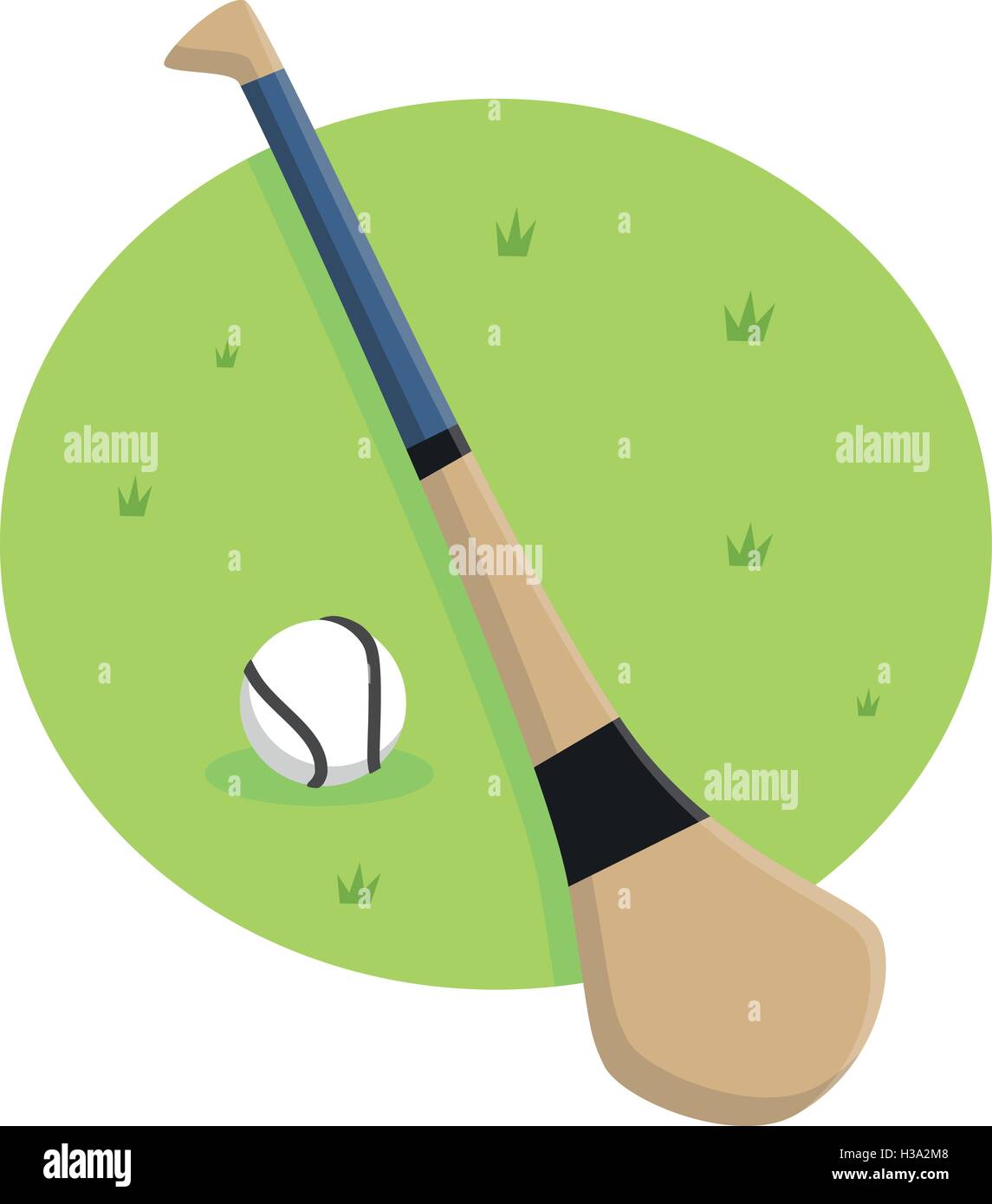 Hurley Stick and Ball Stock Vector Art & Illustration, Vector ...