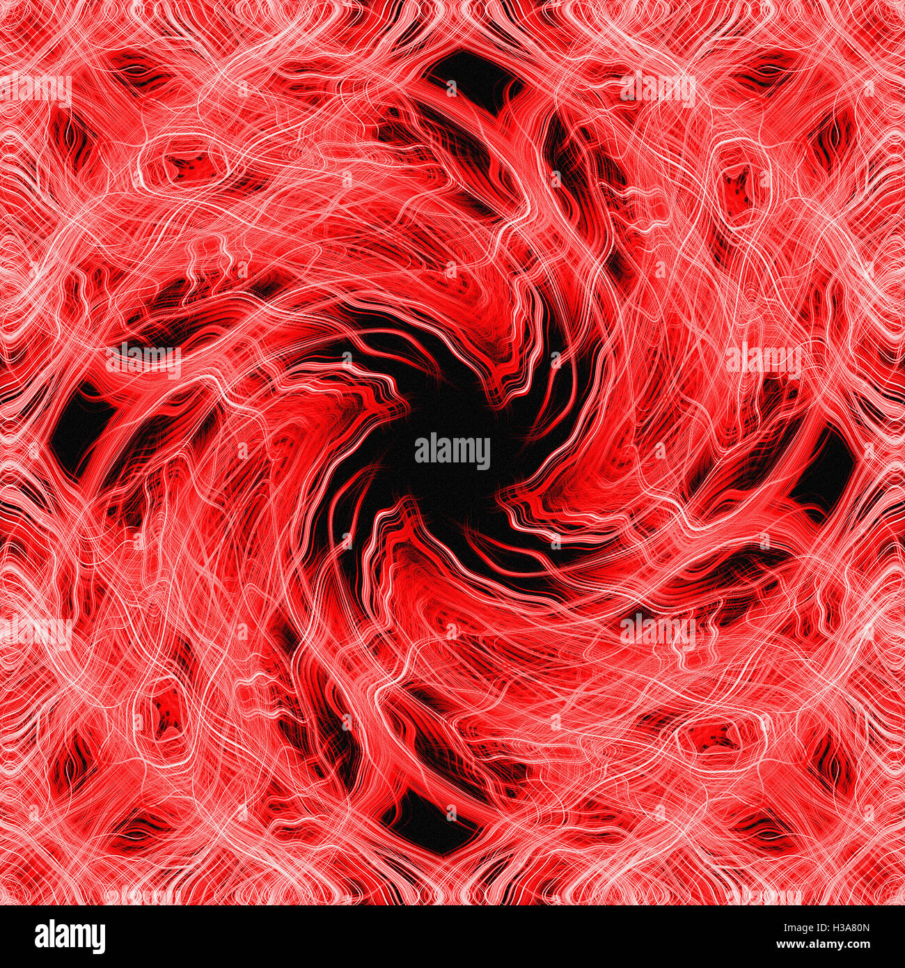 Spining red light trails pattern on a black background Stock Photo - Alamy