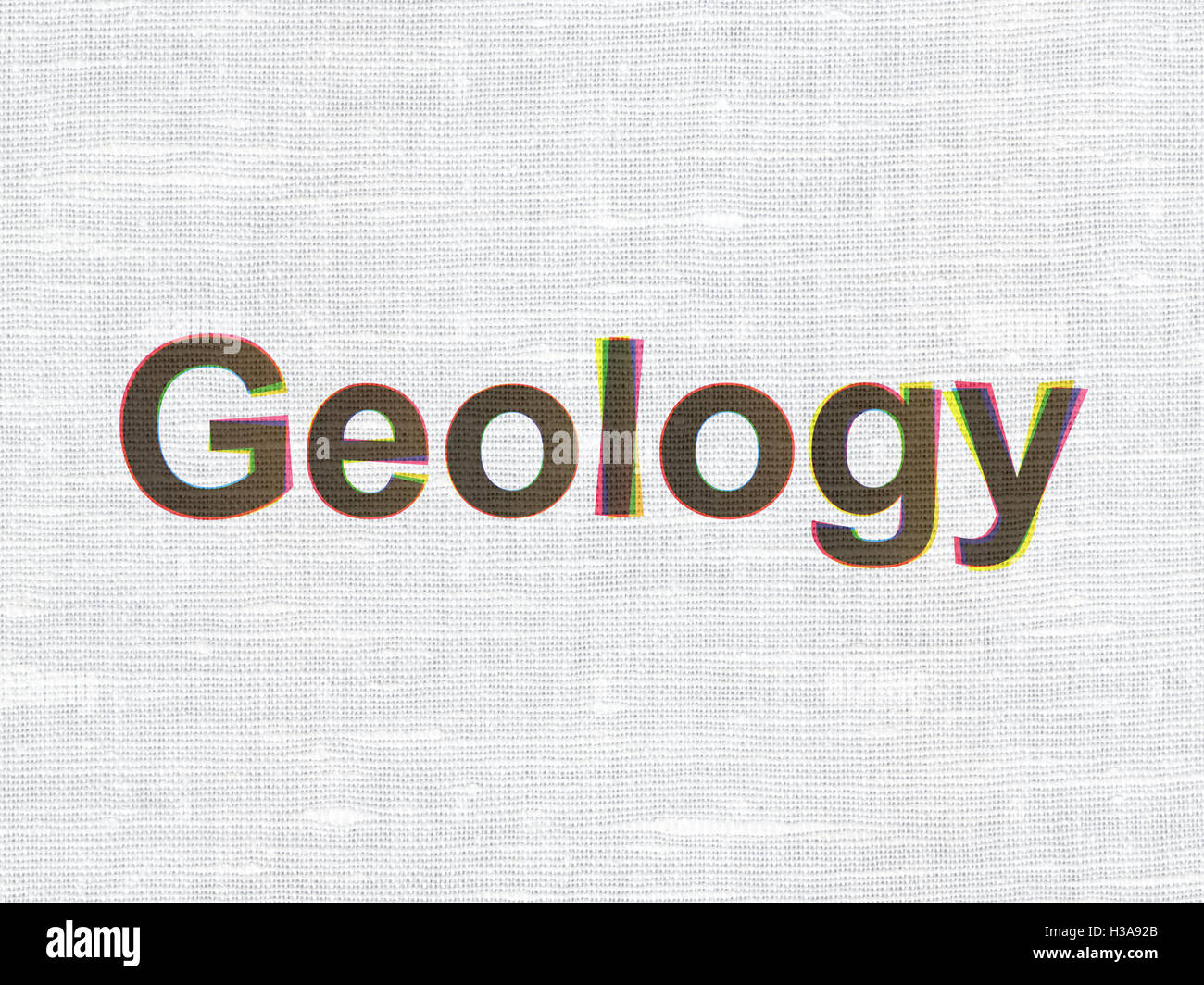 Science concept Geology on fabric texture background Stock Photo Alamy