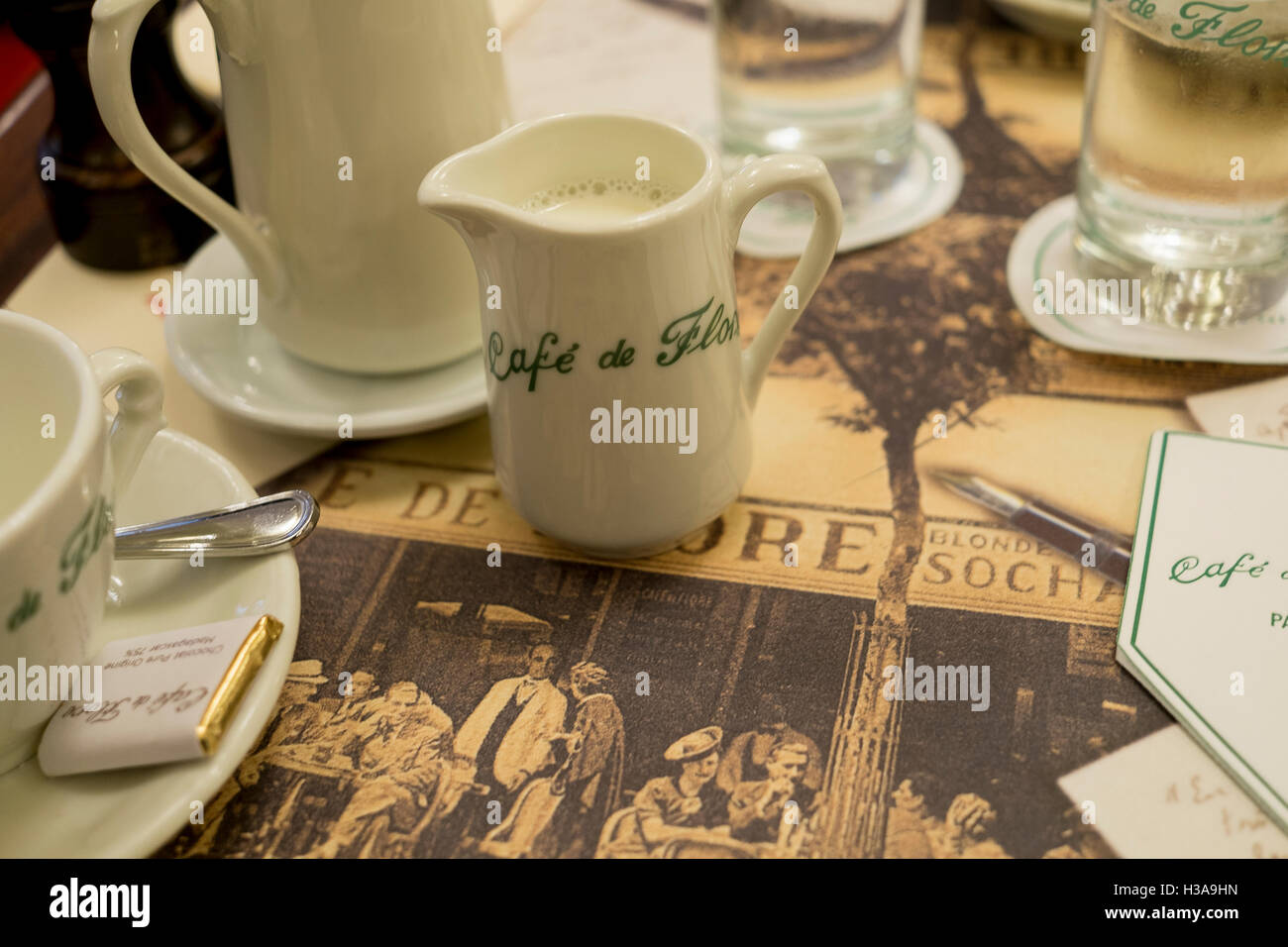 Cafe de Flore Paris France Stock Photo