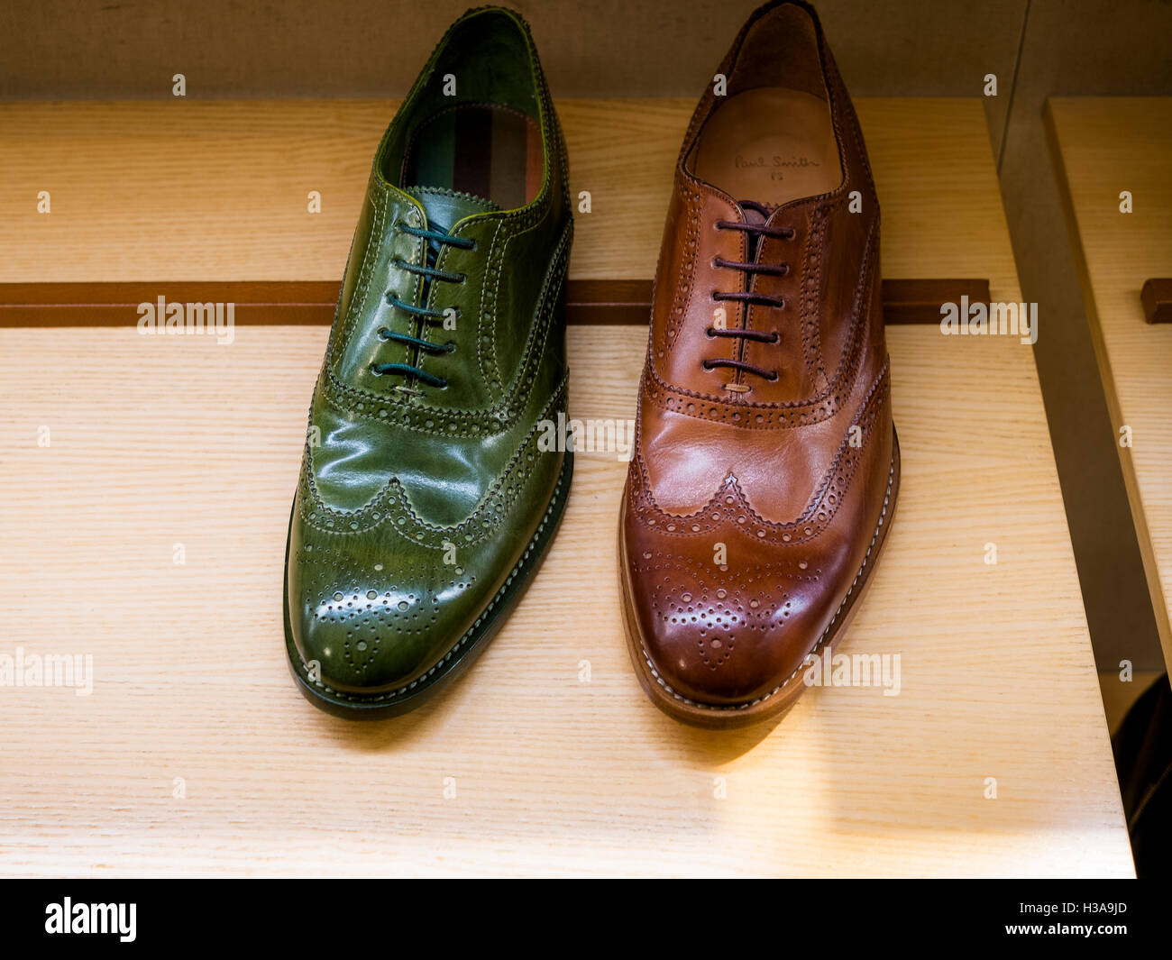 Leather brogue shoes Stock Photo - Alamy