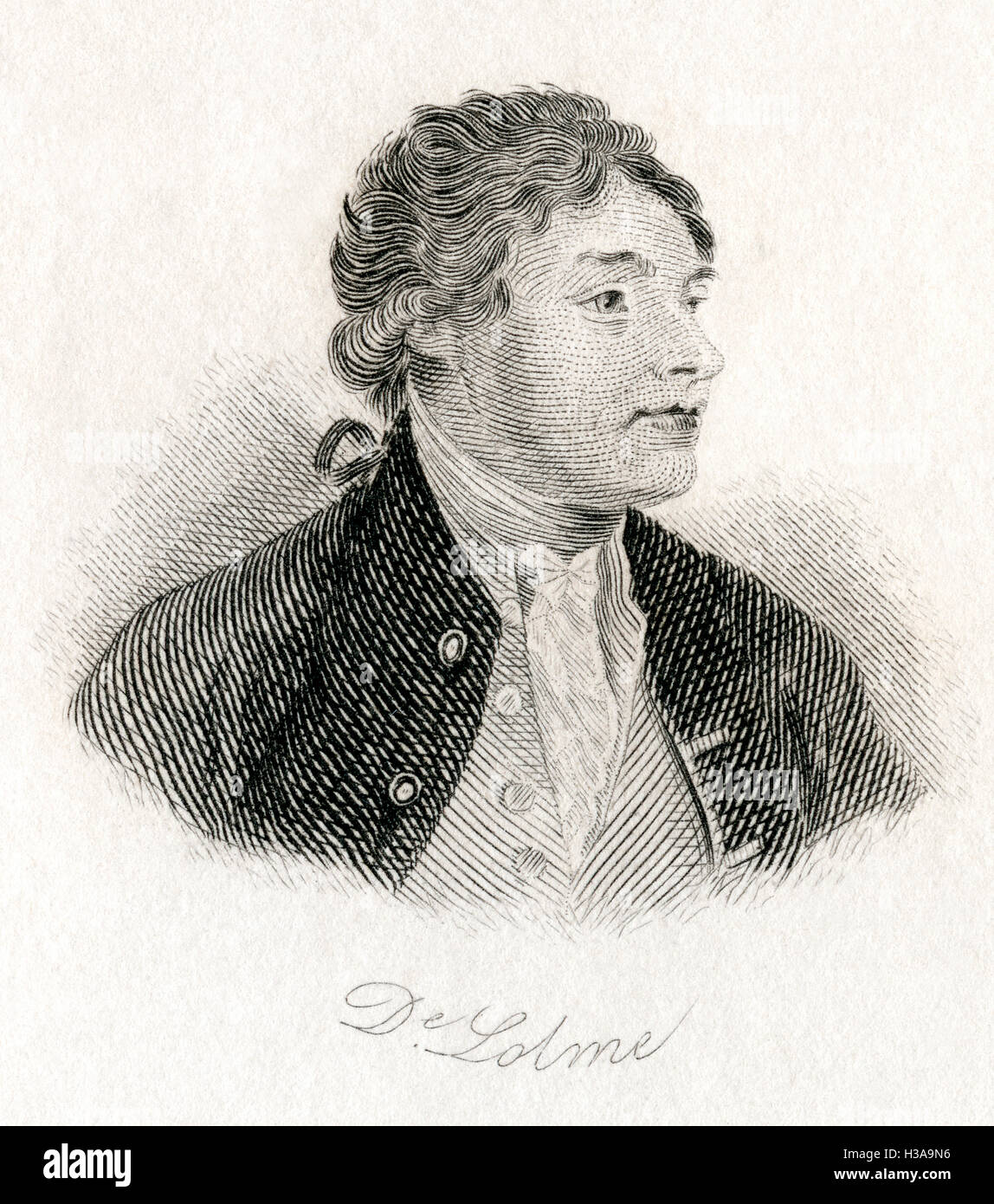 JeanLouis de Lolme or Delolme, 1740 1806. Swiss and English