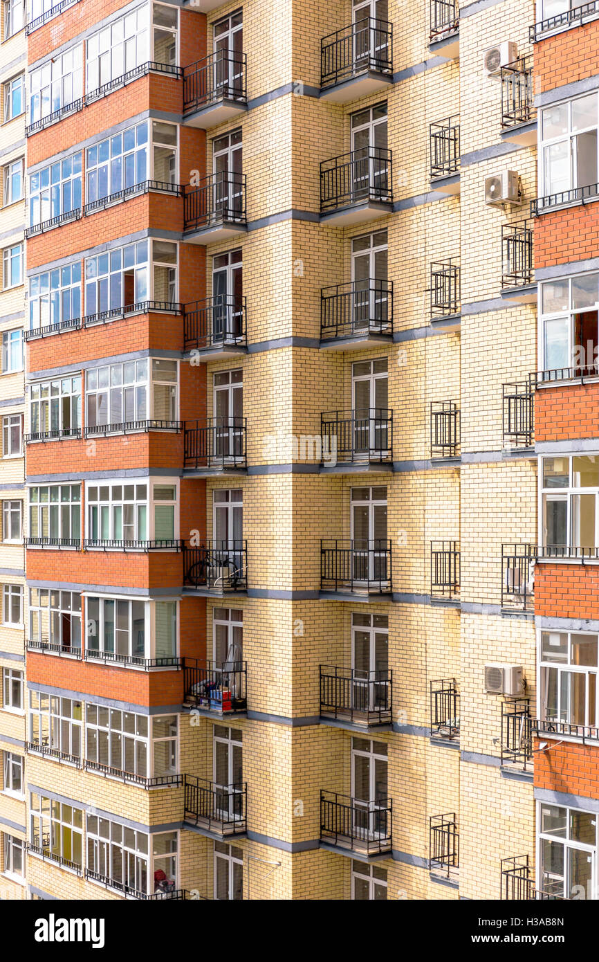 New modern multistorey apartment building Stock Photo