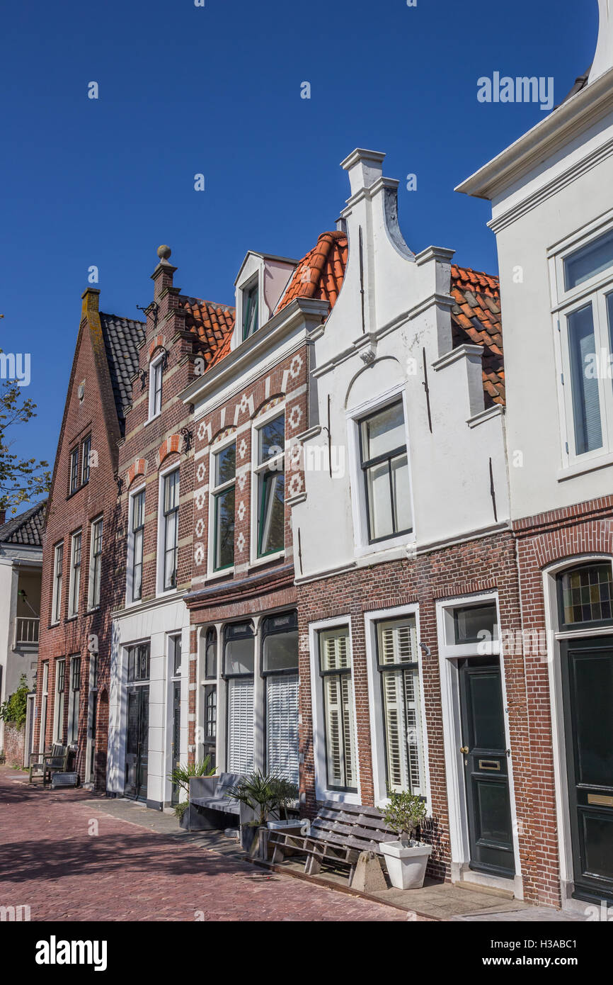 Street with typical dutch houses in Alkmaar, Holland Stock Photo Alamy