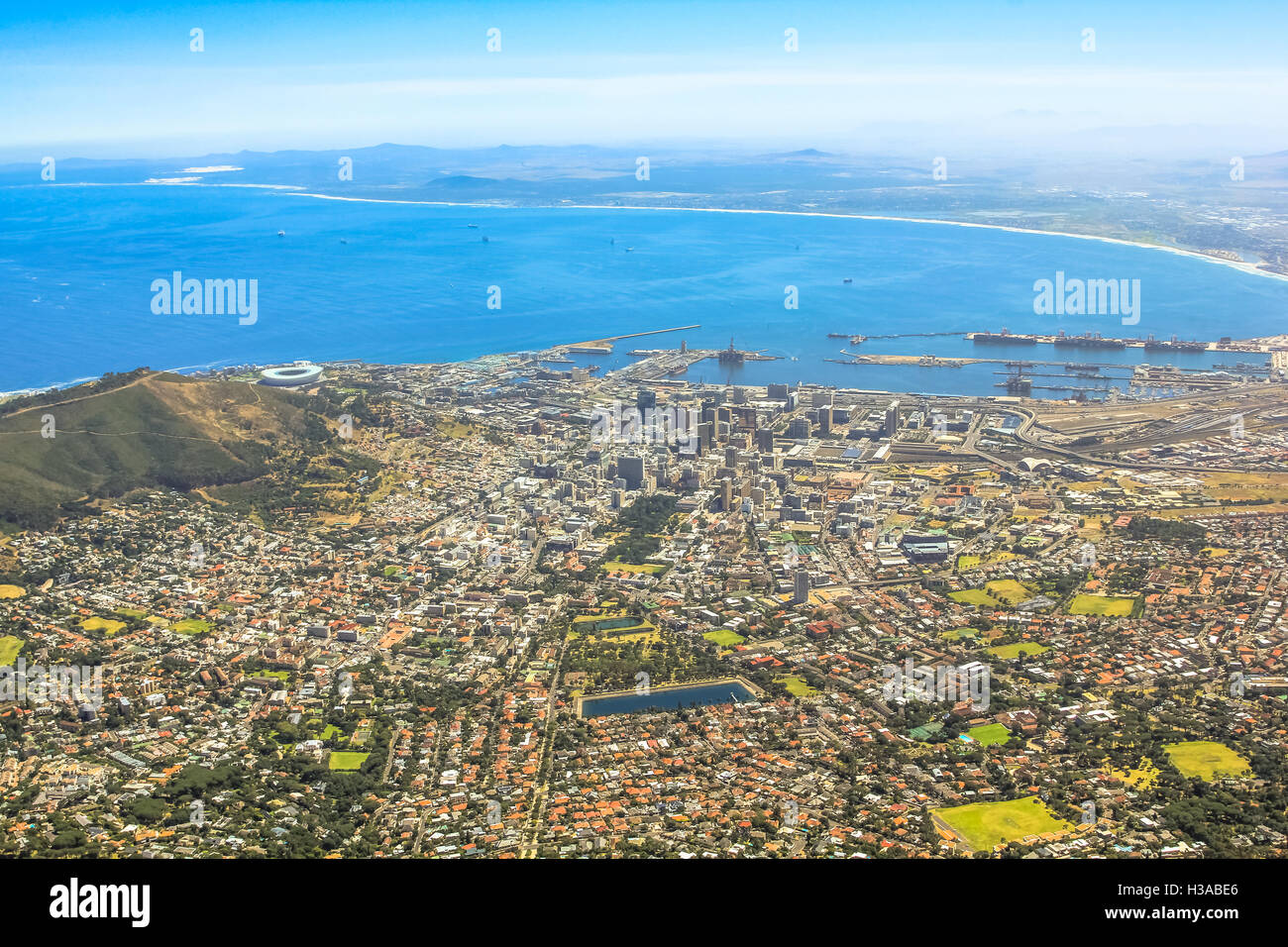 Cape Town City Bowl Stock Photo Alamy