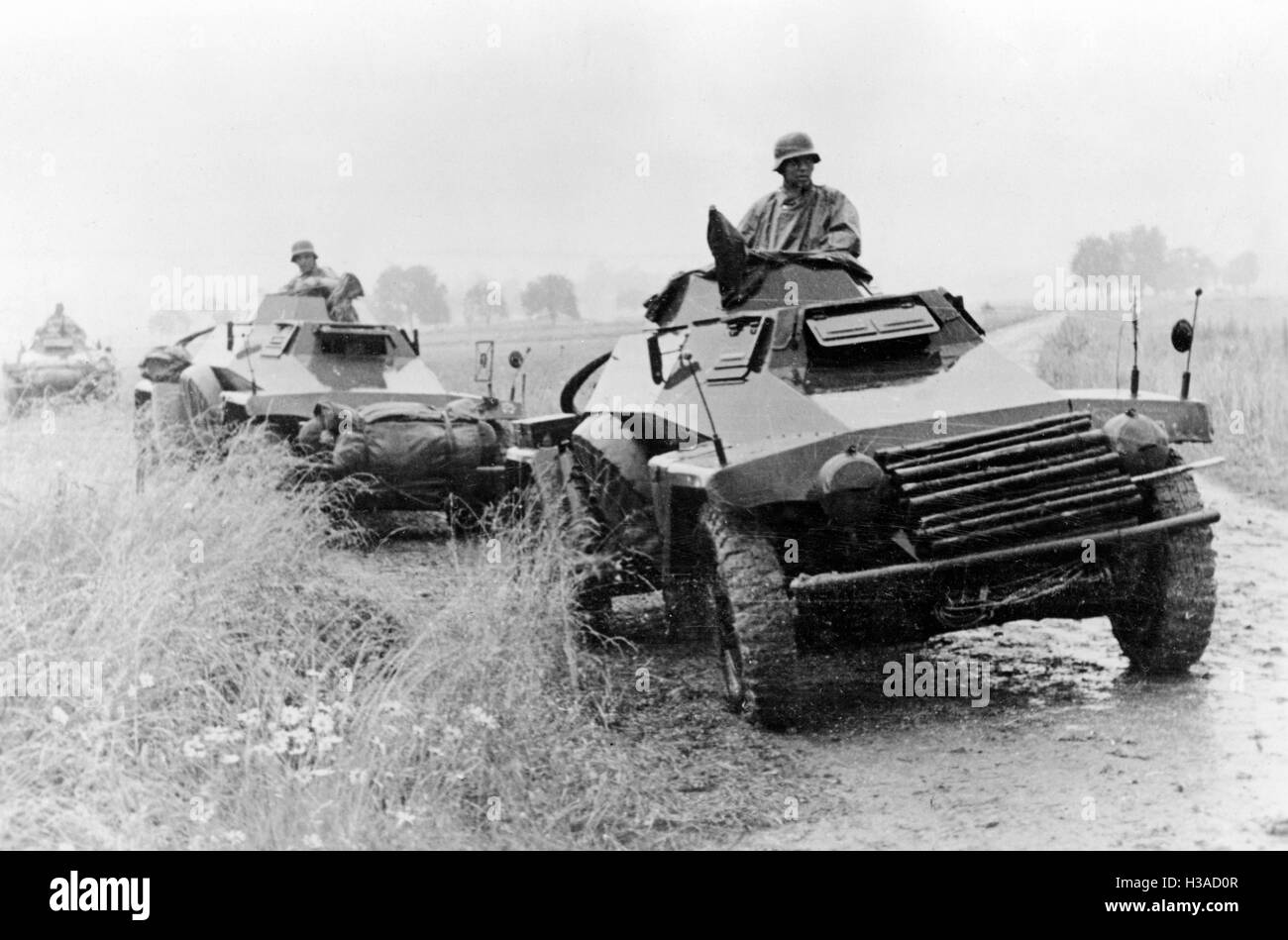 German scout car in France, 1940 Stock Photo - Alamy