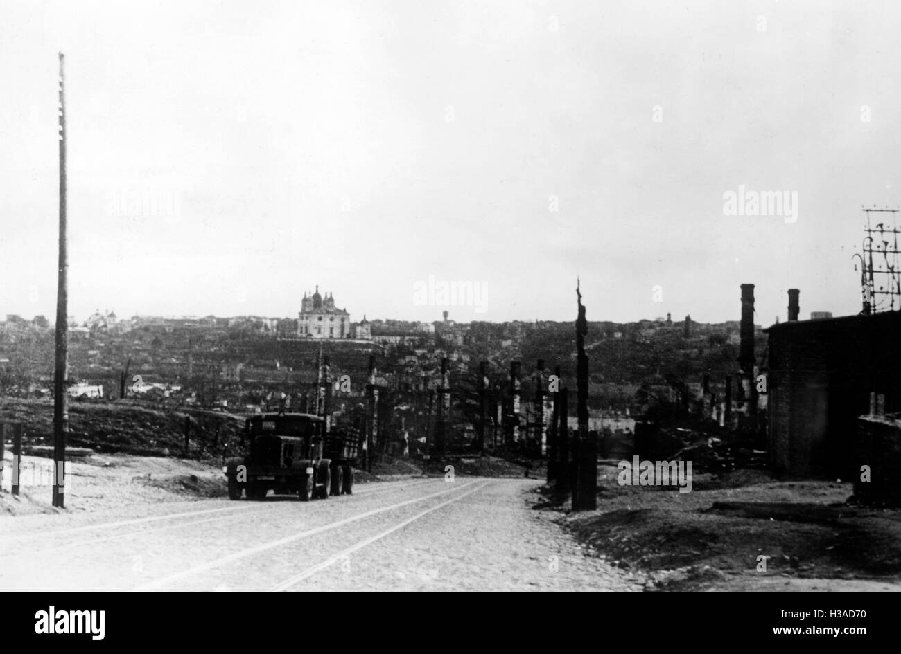 Smolensk after being taken by the Germans, 1941 Stock Photo