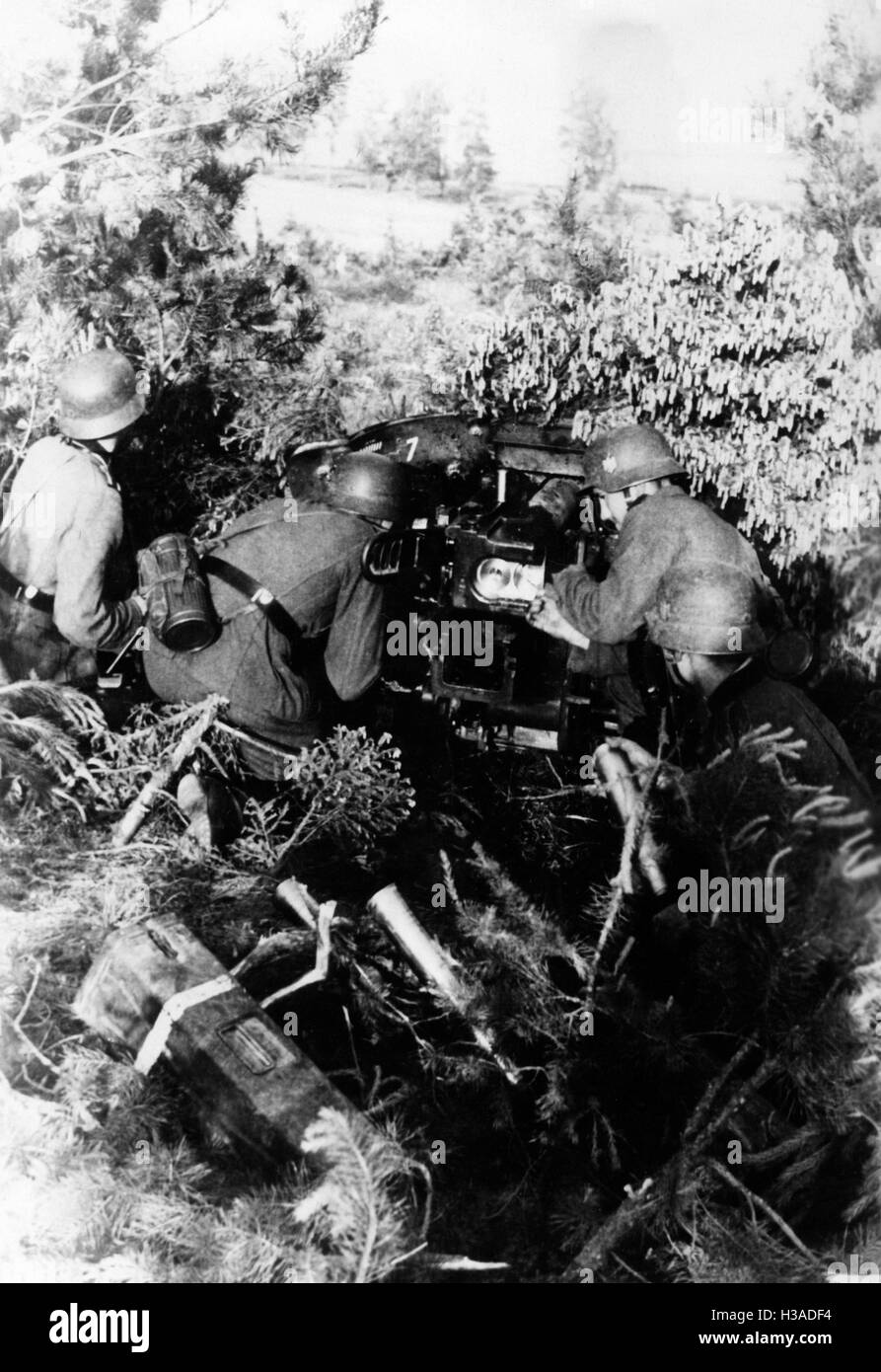 Anti-tank gun position of the Wehrmacht on the Eastern Front, 1941 ...