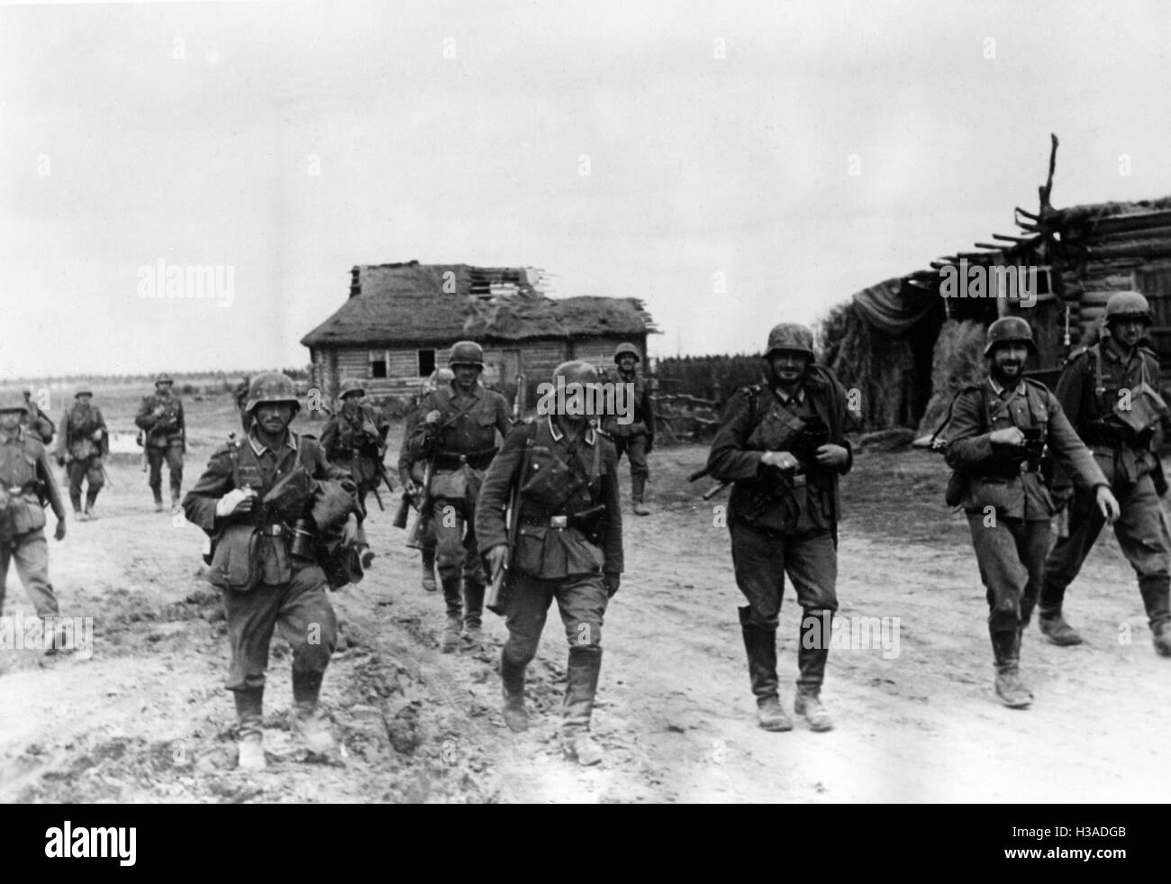 German infantry on the Eastern Front, 1941 Stock Photo