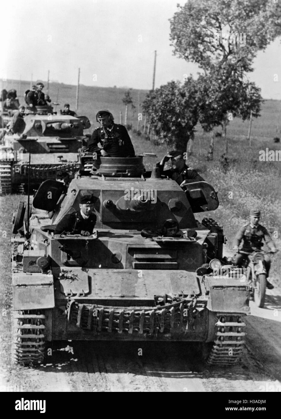 Panzer IV of the Wehrmacht on the Eastern Front, 1941 Stock