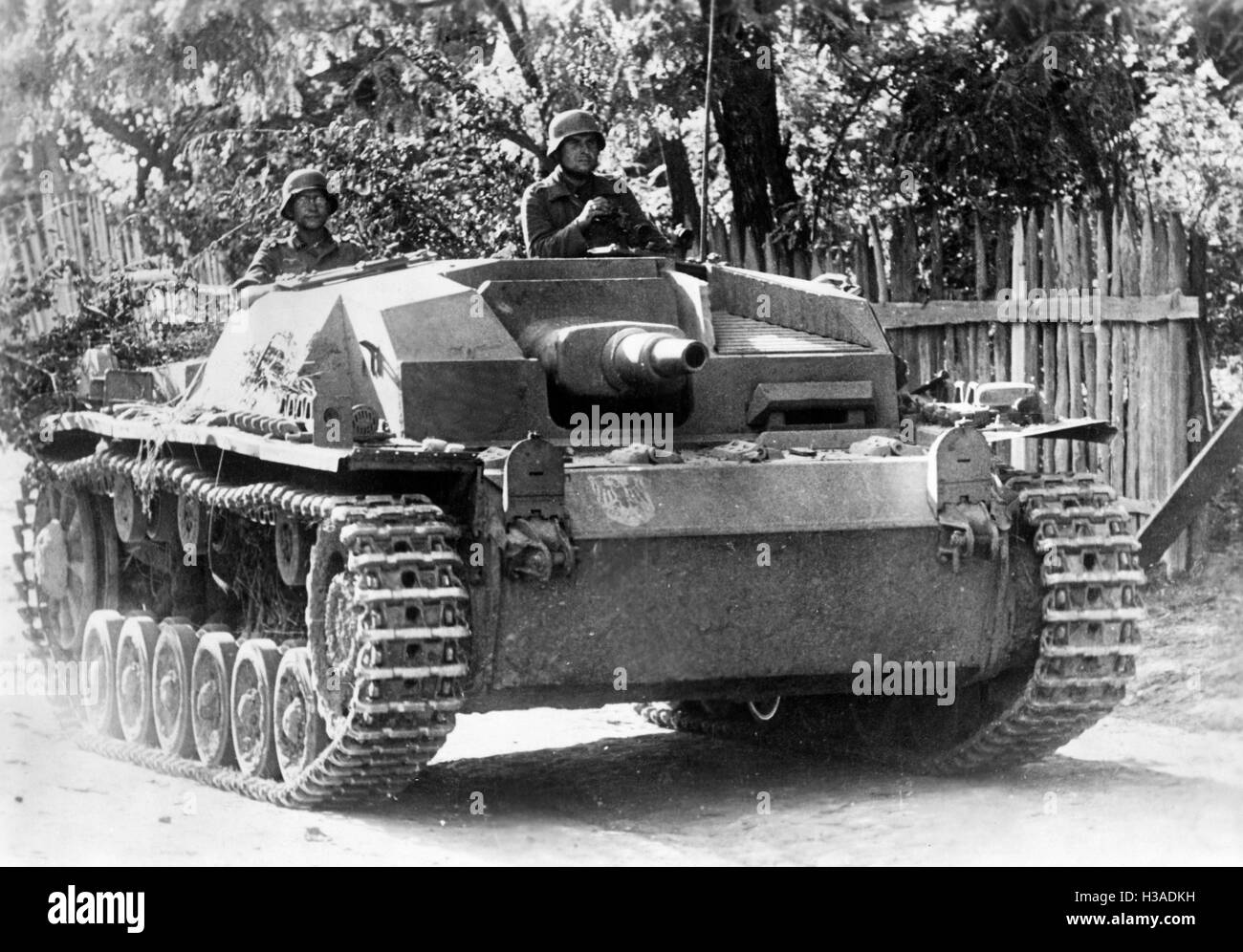 German Sturmgeschuetz III on the Eastern Front, 1941 Stock Photo