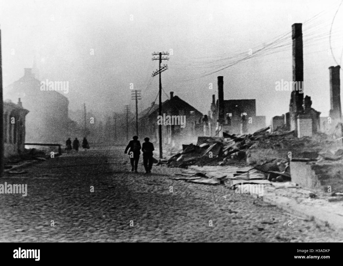Damaged during world war ii Black and White Stock Photos & Images - Alamy