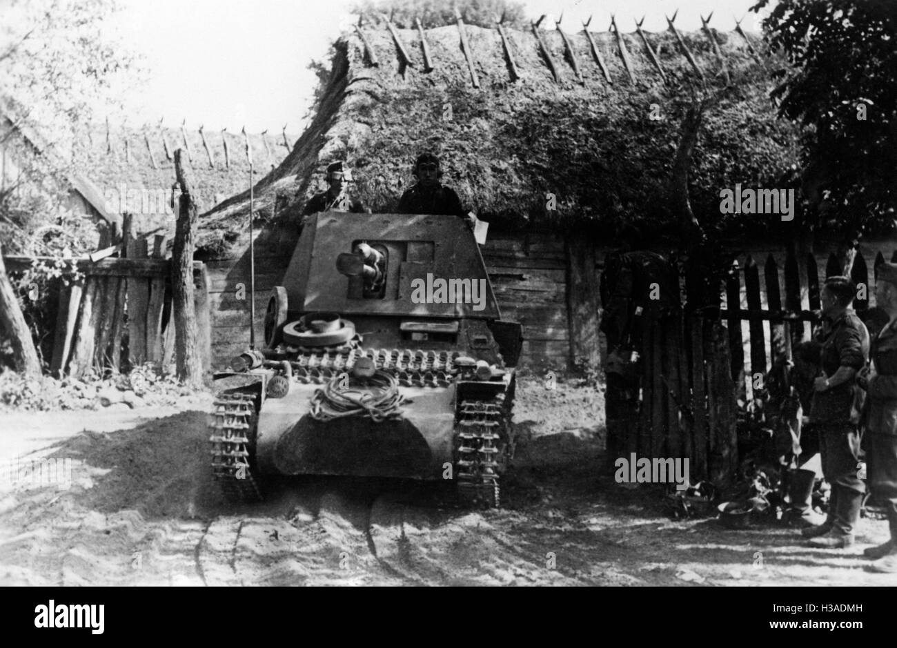 German tank destroyer on the Eastern Front, 1941 Stock Photo