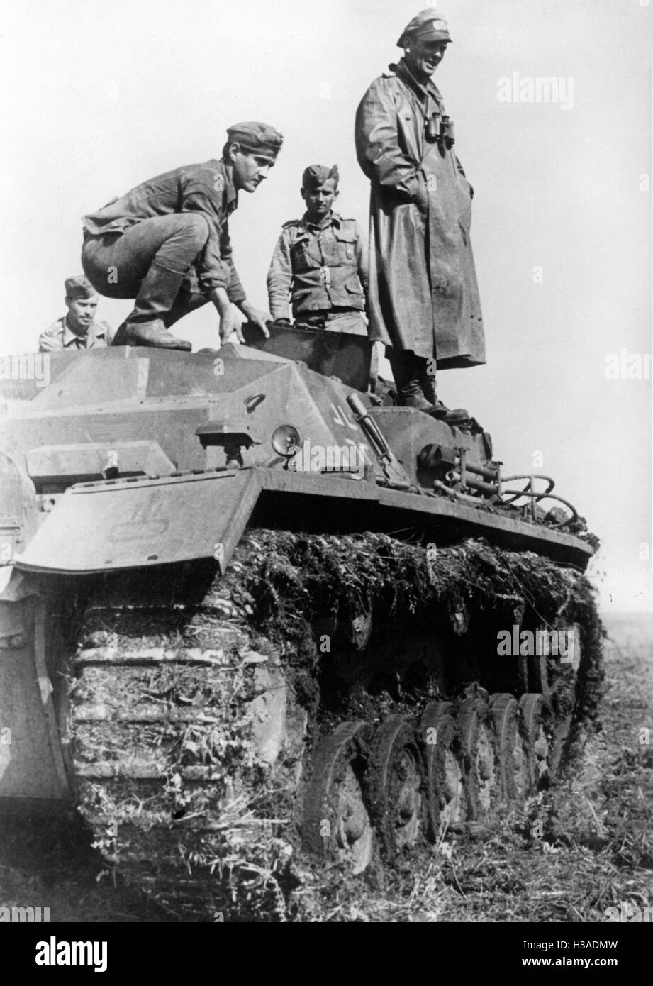 German Sturmgeschuetz III in Ukraine, 1941 Stock Photo